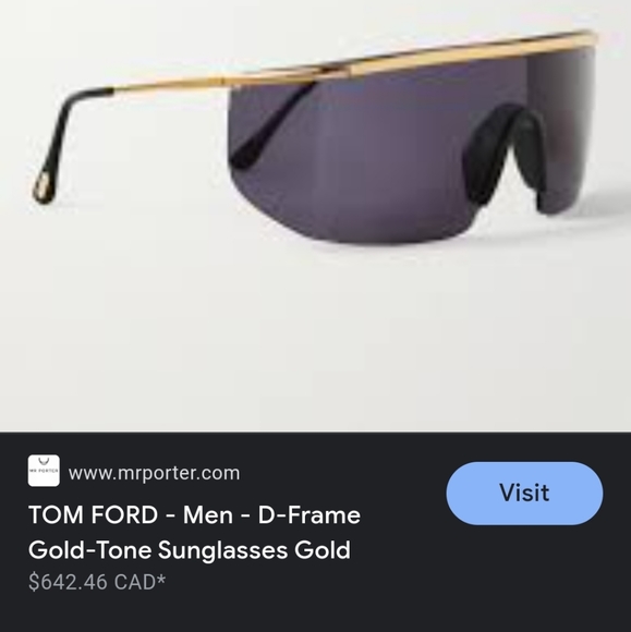 Vintage shield style sunglasses - Picture 2 of 6